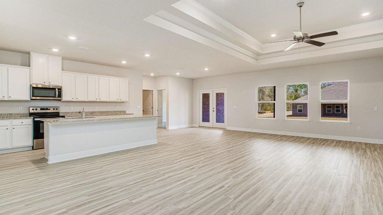 The McKenzie offers ample space and functionality with five bedrooms, three bathrooms