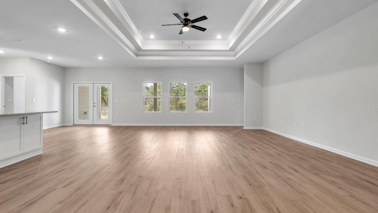 This floorplan offers ample space and functionality with five bedrooms, three bathrooms