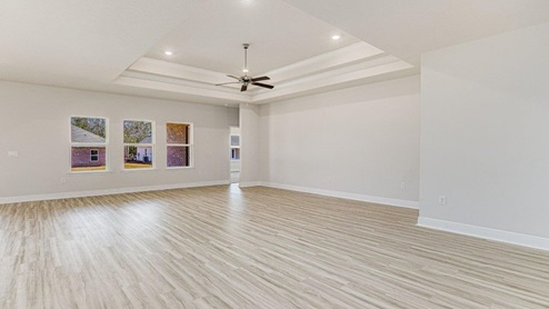 This floorplan offers ample space and functionality with five bedrooms, three bathrooms