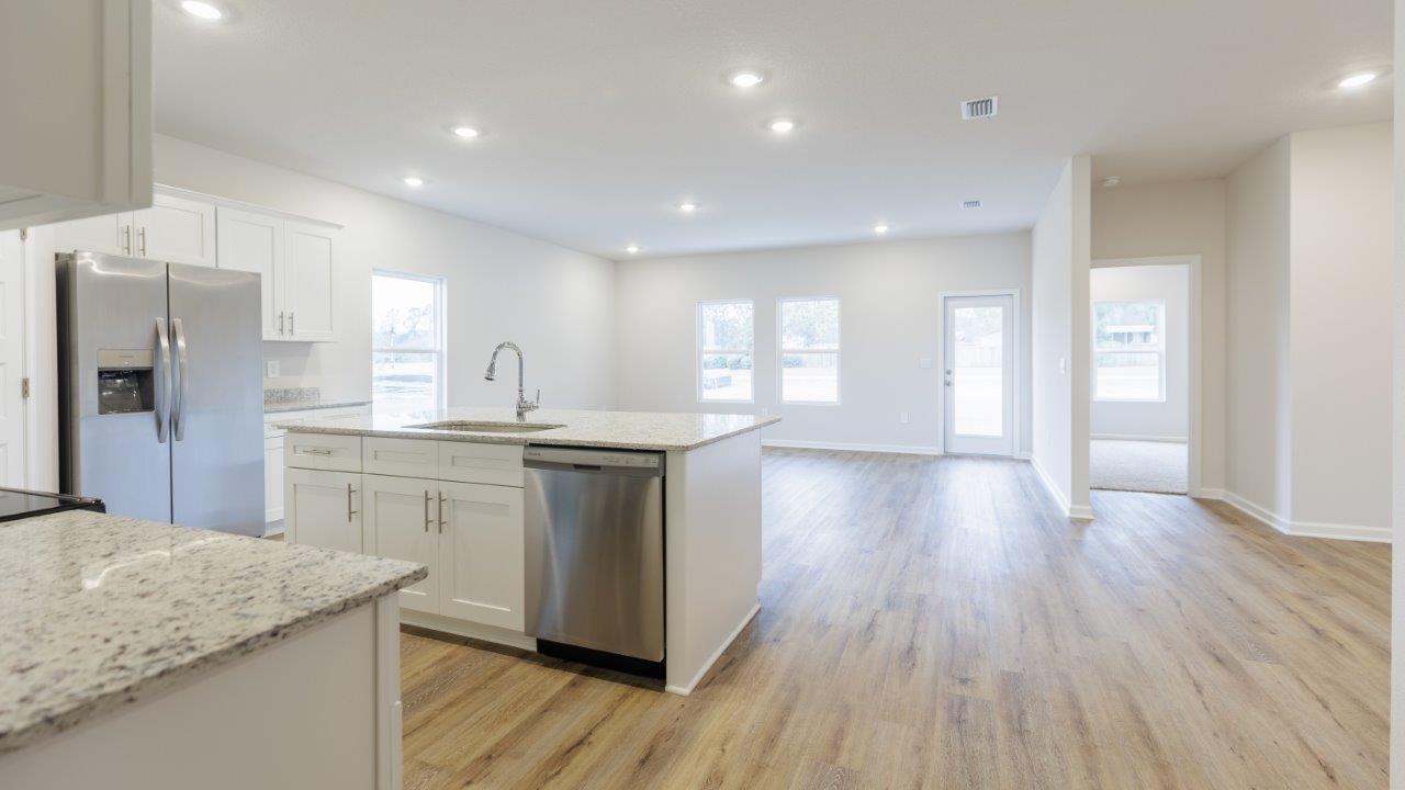 The Ozark features 4 bedrooms, 3 bathrooms