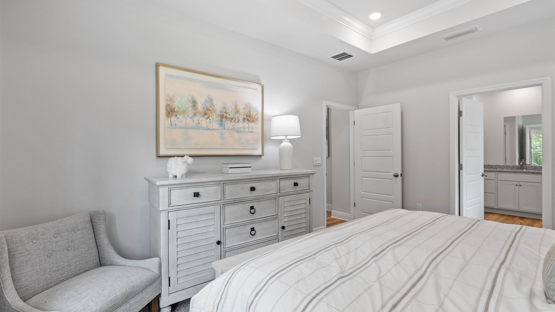 This one-level plan provides a spacious, 4-bedroom, 2 bath design in 1,799 square feet