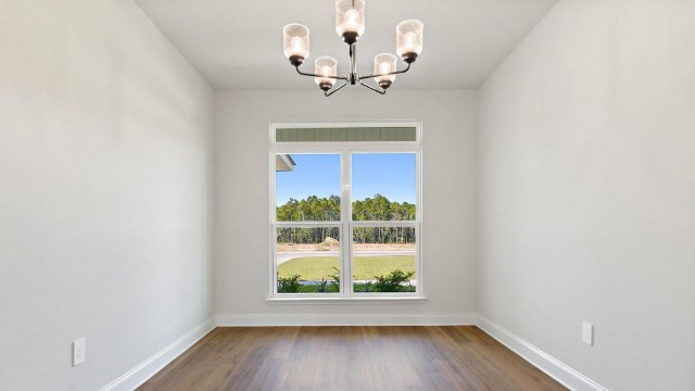 dining room with hardwood flooring