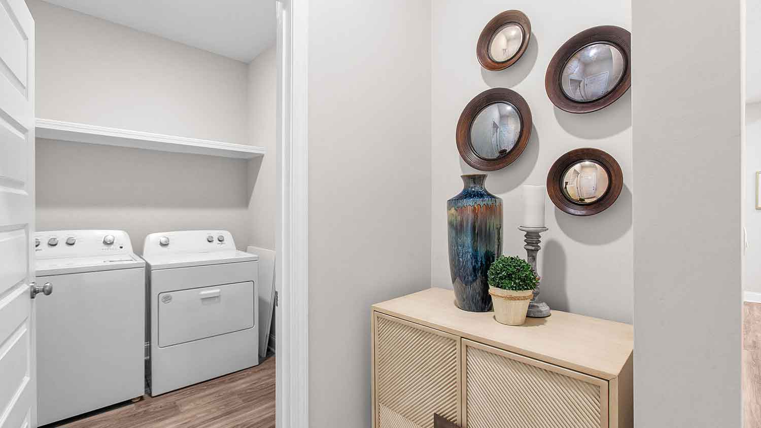laundry room featuring side by side washer and dryer