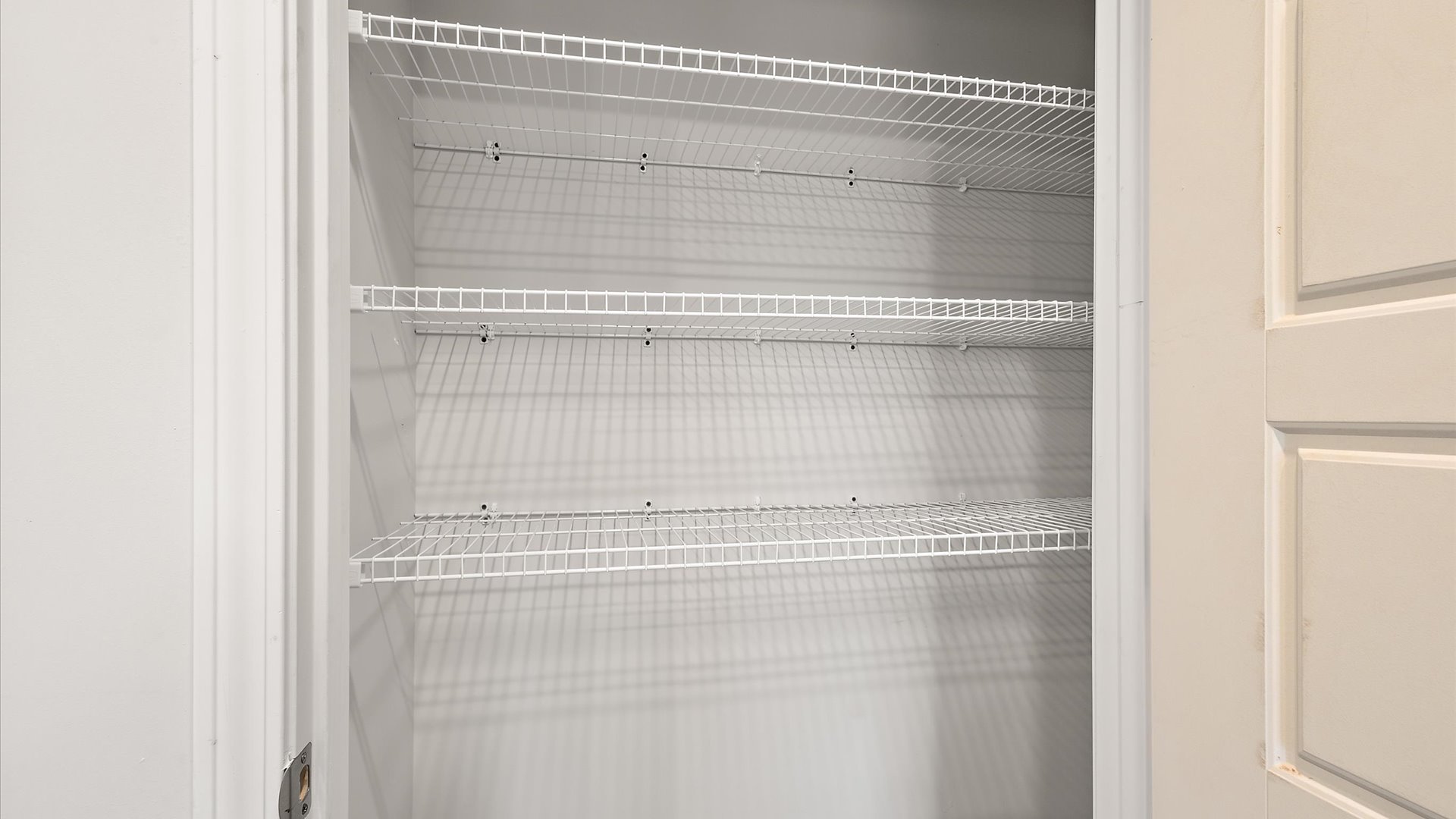 Pantry with wire shelving