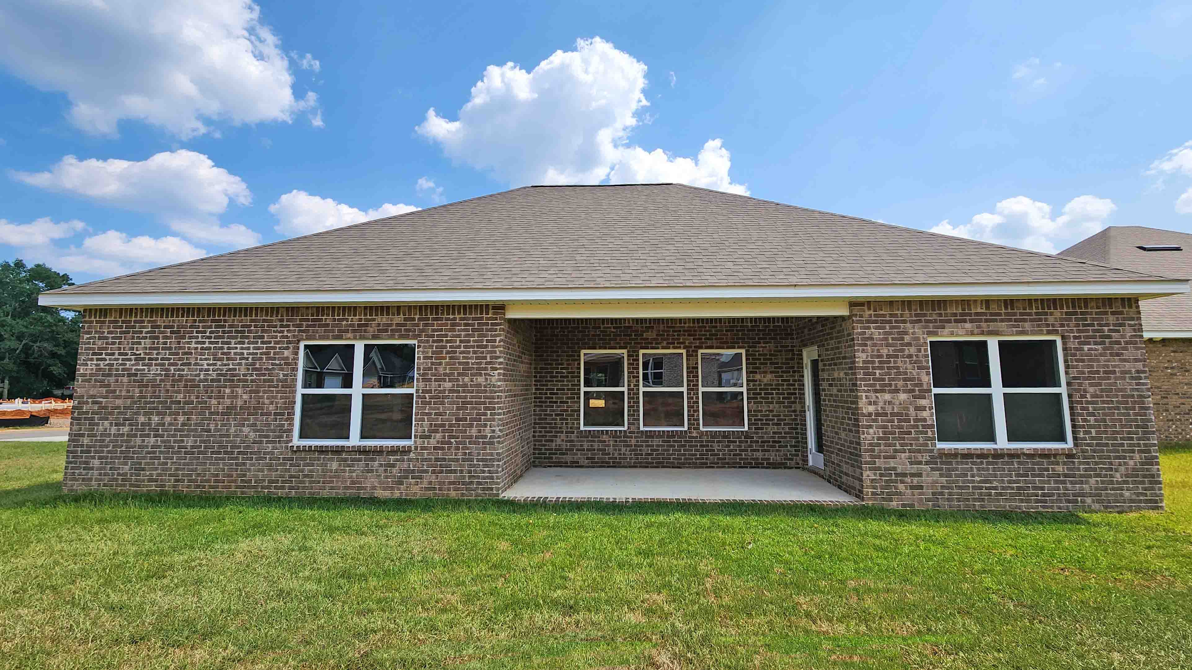 patio opens to greenspace