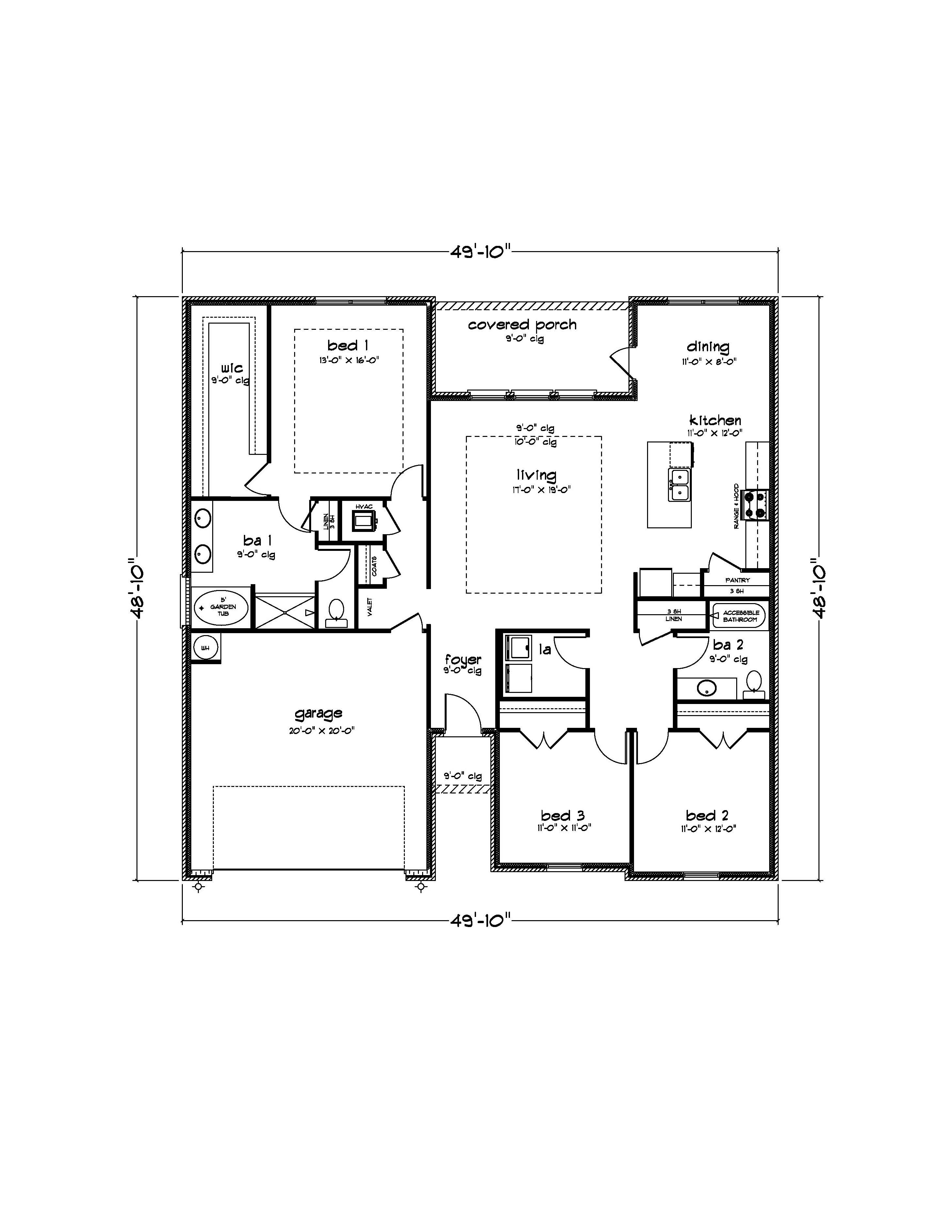Iris floor plan in The Hollows.