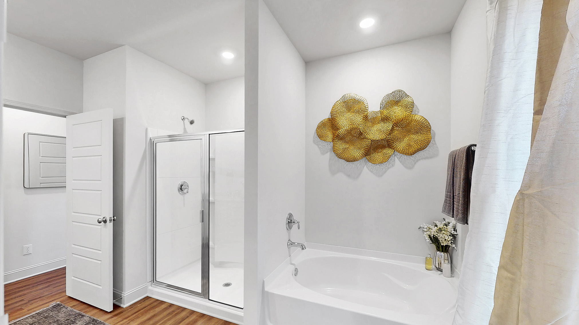 walk in shower with garden tub