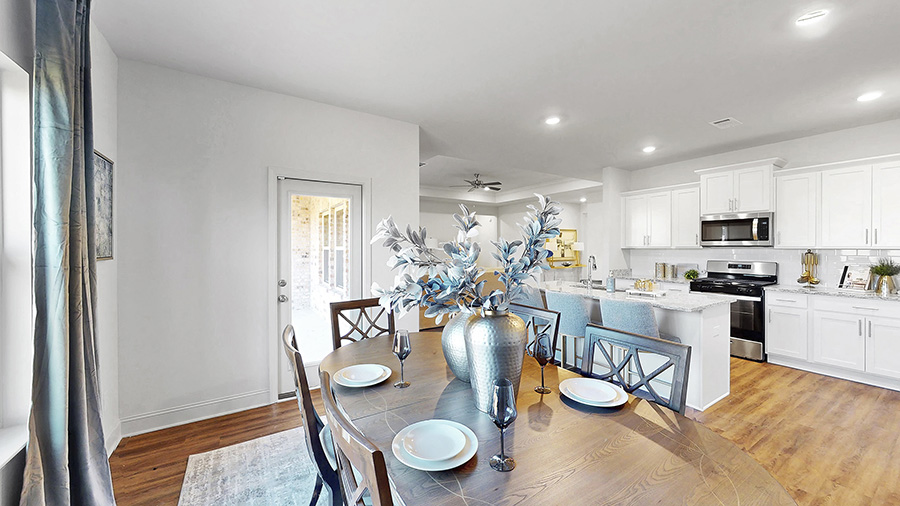 dining area adjacent from kitchen