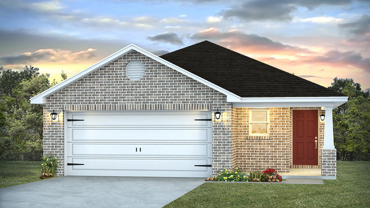 Jemison Plan Single Story Front Entry Garage