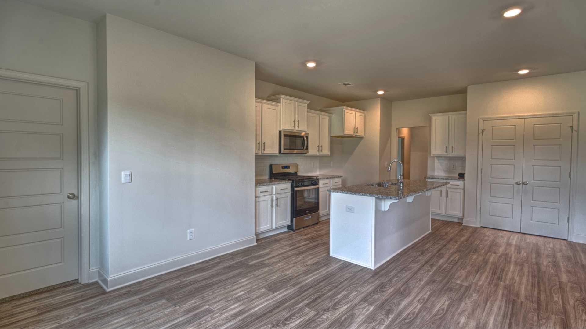 interior Breakfast area open to kitchen
