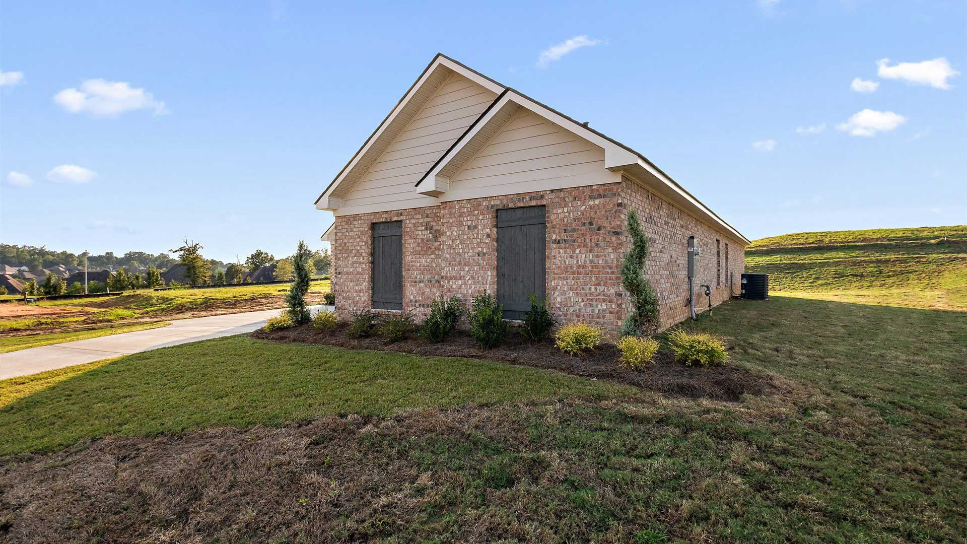 327 Cornerstone Crossing, Brandon, MS, Cornerstone by D.R. Horton 1-story, 4-bed, 2-bath, 2-car garage, street view