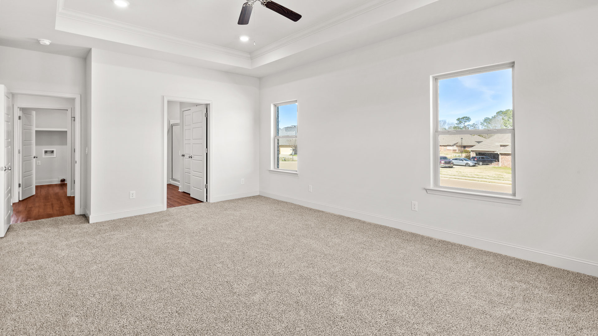 Primary bedroom with ensuite bathroom.