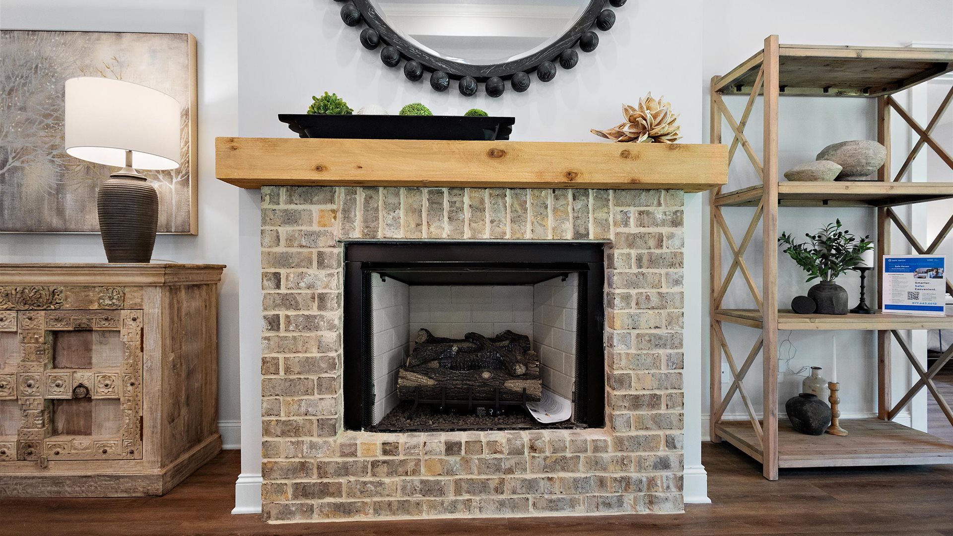 Interior fireplace