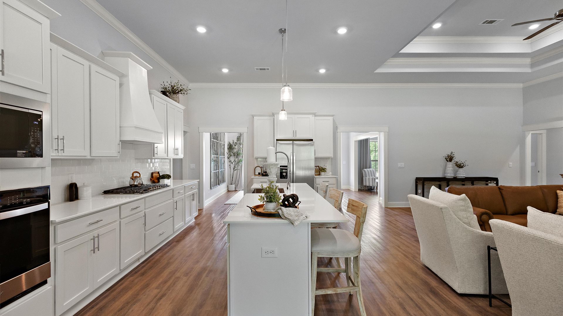 Interior kitchen with center island