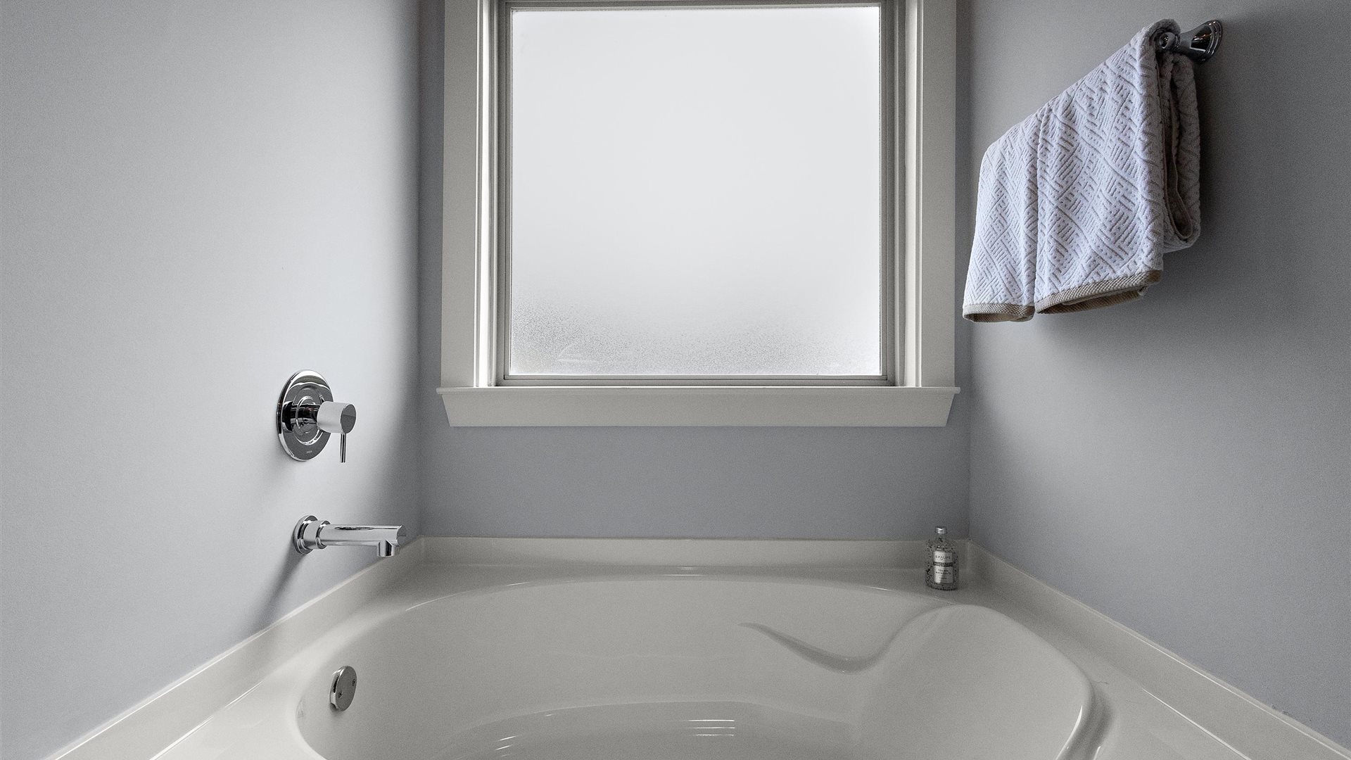 Interior bathroom with bath tub