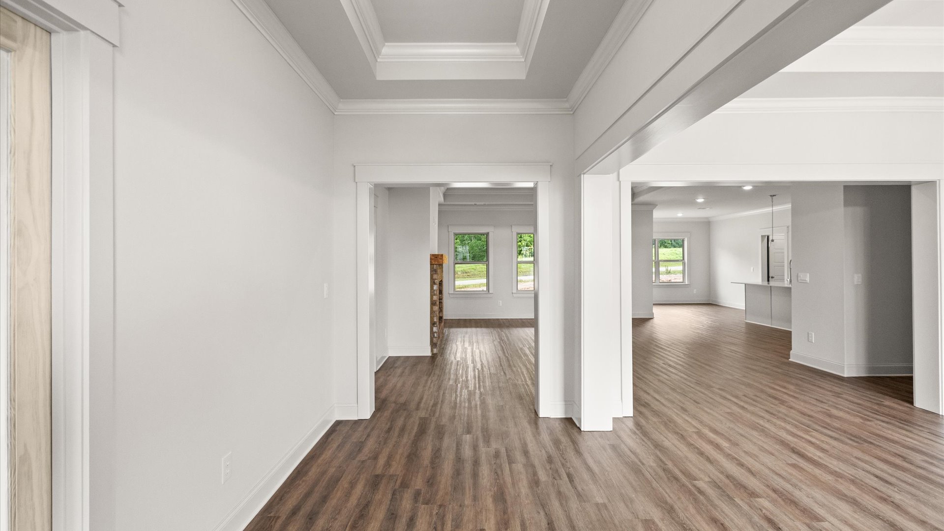 Interior entryway with open concept of the home