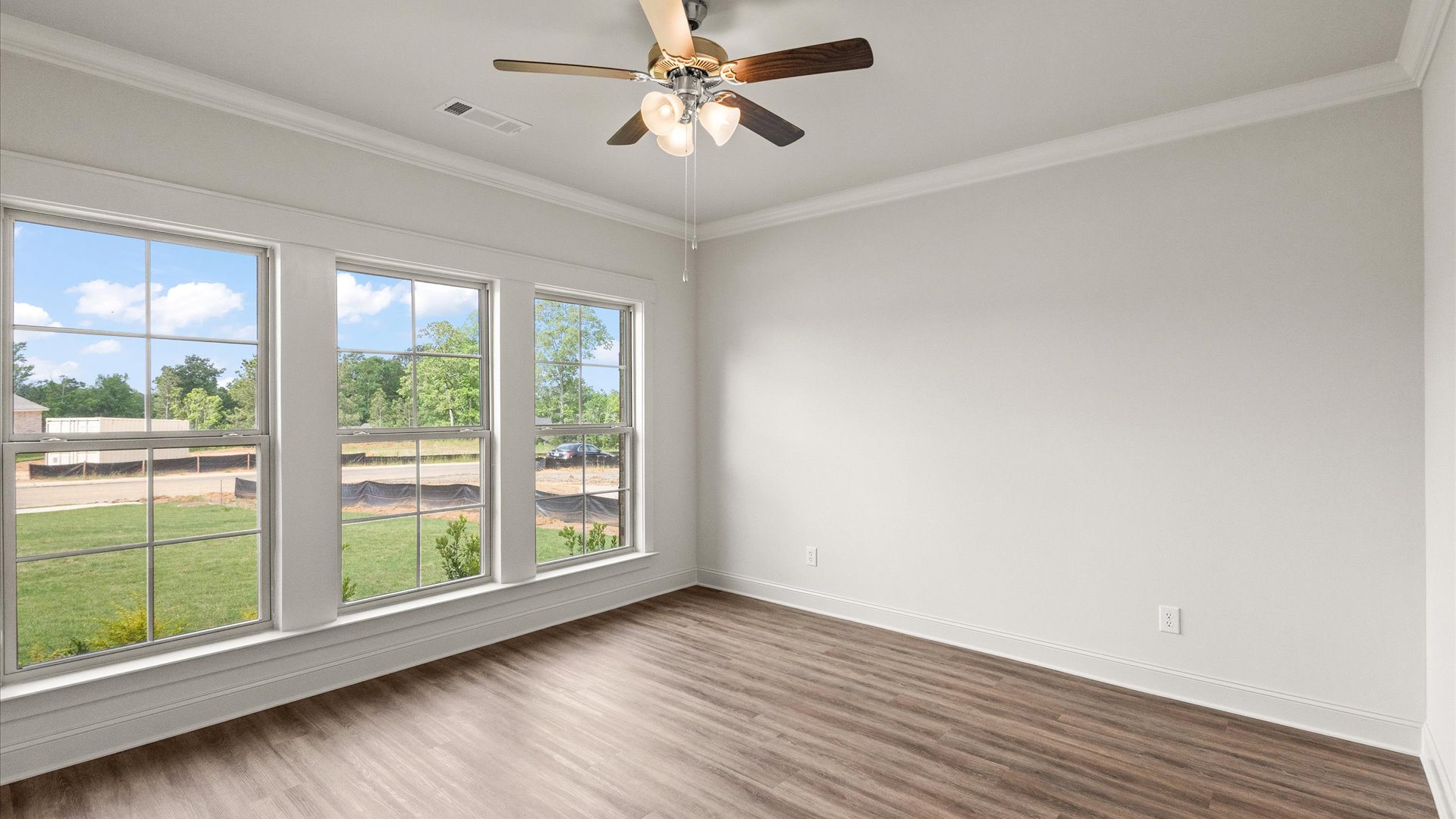 Interior office with large windows