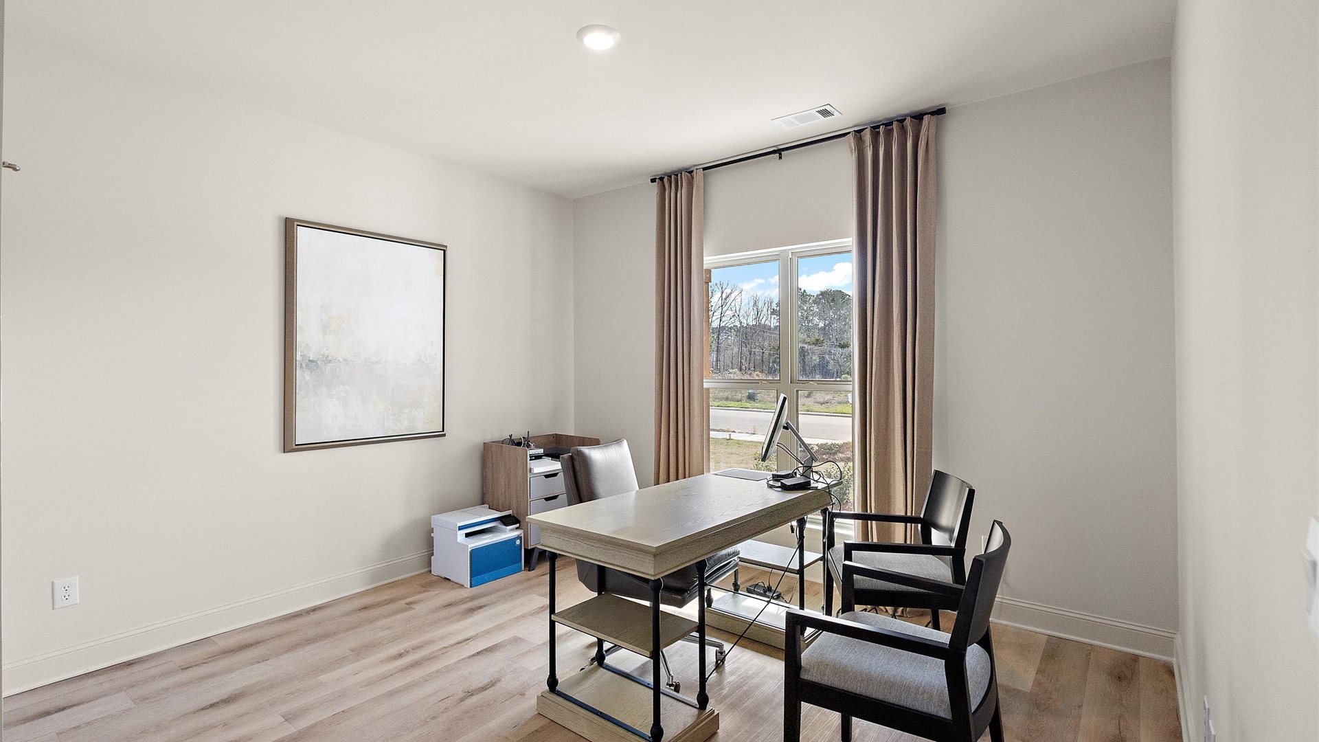 Bedroom 3, flex-office, study, entertainment, game, craft, kids room options in D.R. Horton's new construction home