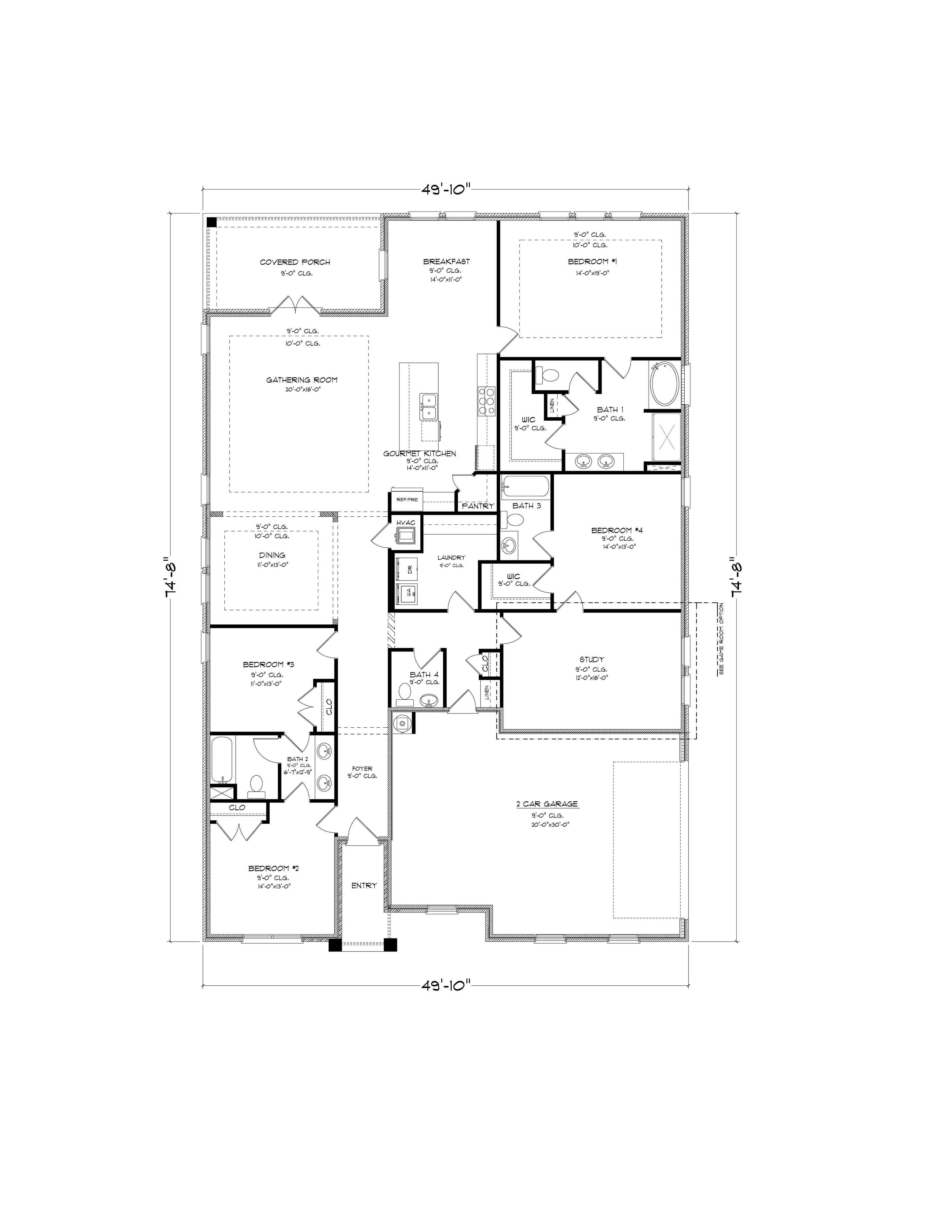 Camden single story floorplan