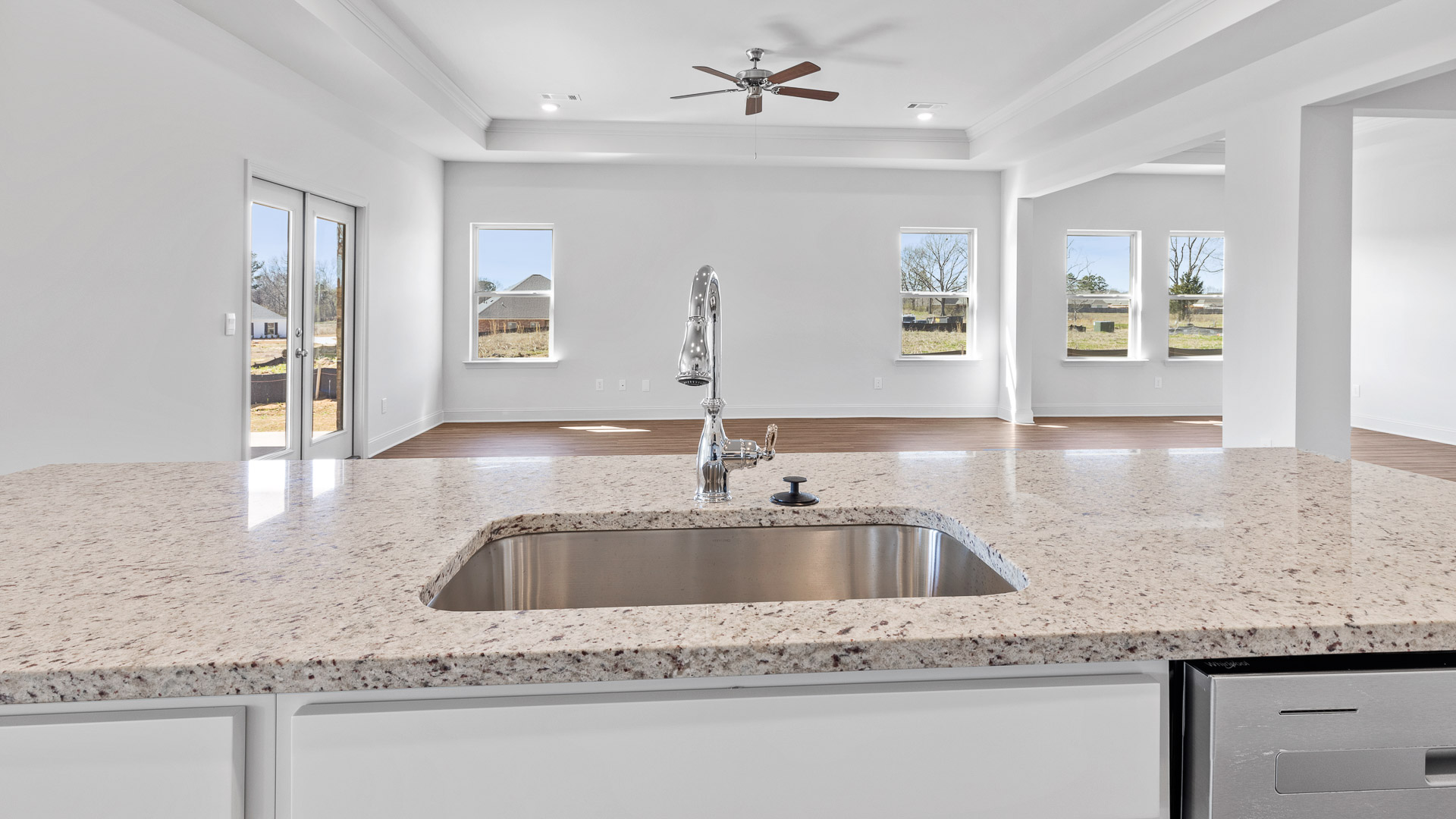 granite countertop sink