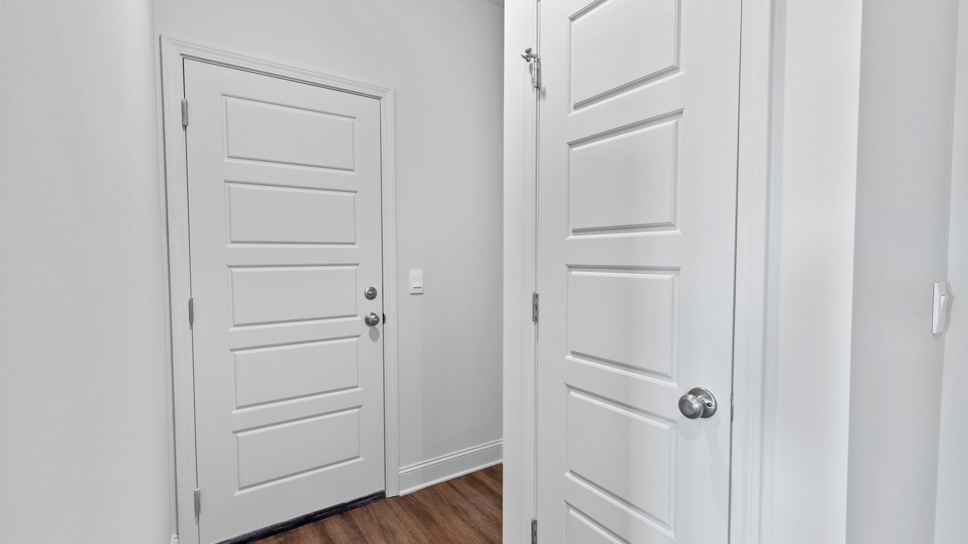 hallway leading to the laundry room
