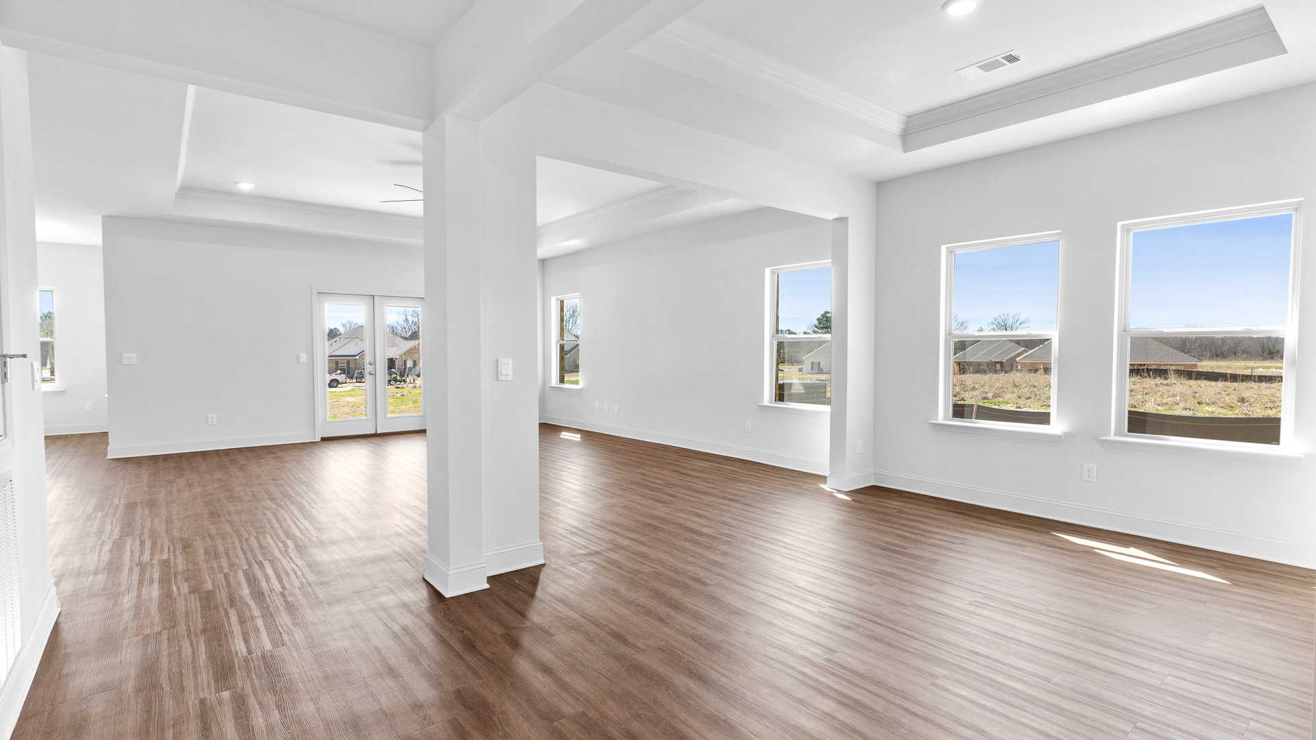 dining room space connected to the living space
