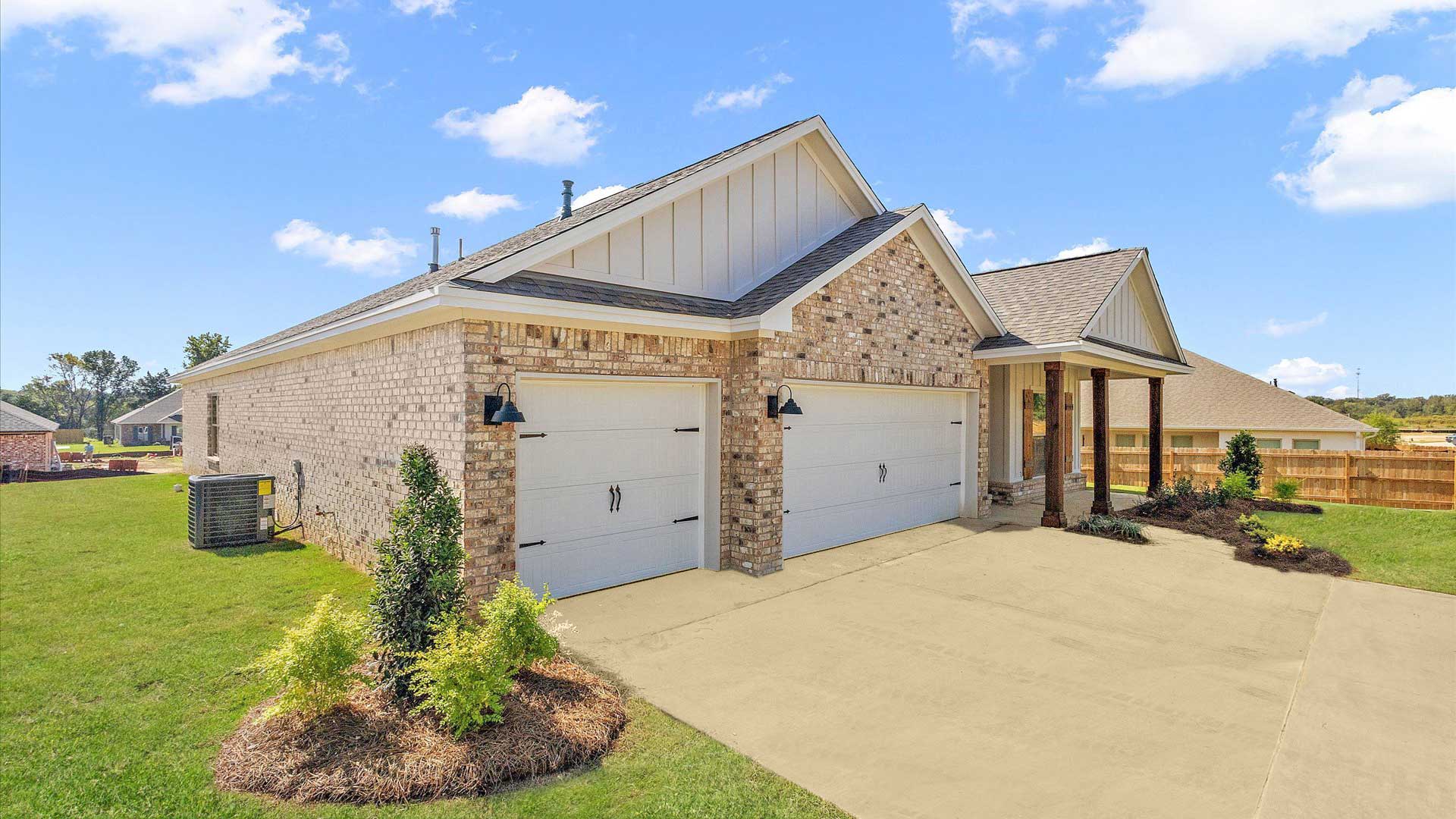 Destin single-story home with a two-car garage., in Clinton, MS.