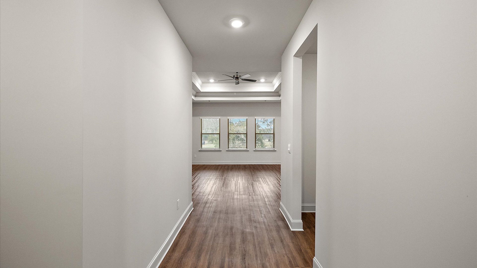 Entryway leading into the living space.