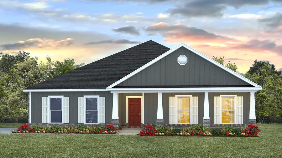 Victoria side entry single story home