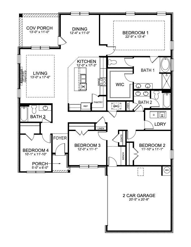 Dylan Single Story Home Floorplan