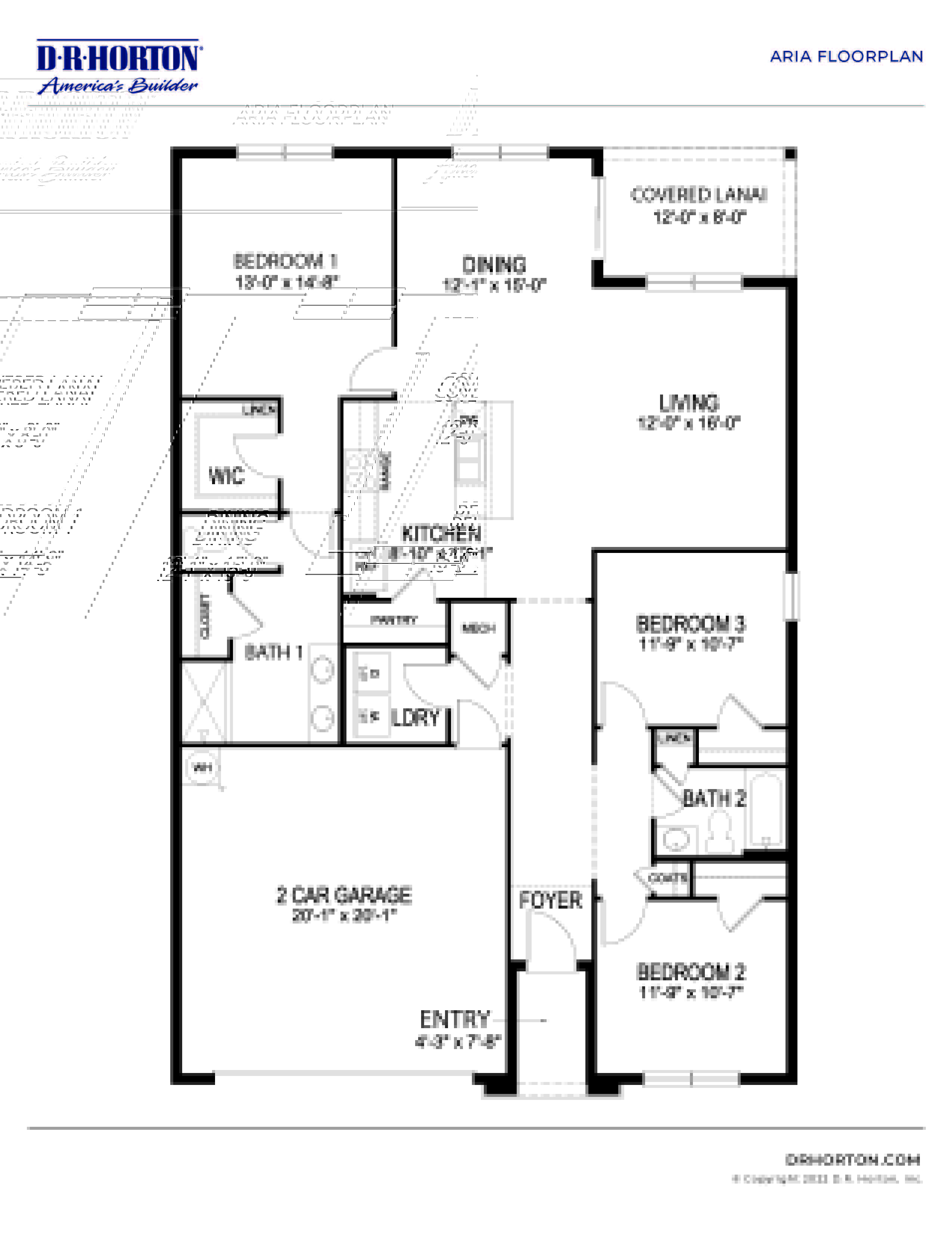 Aria floorplan in Cedars of Byram Estates.