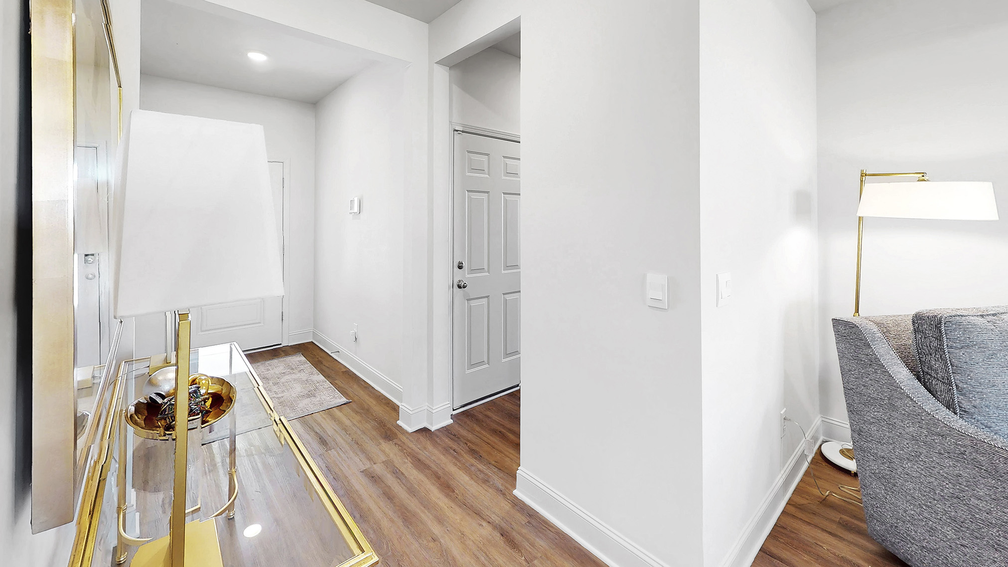 entry hall leading to additional bedroom