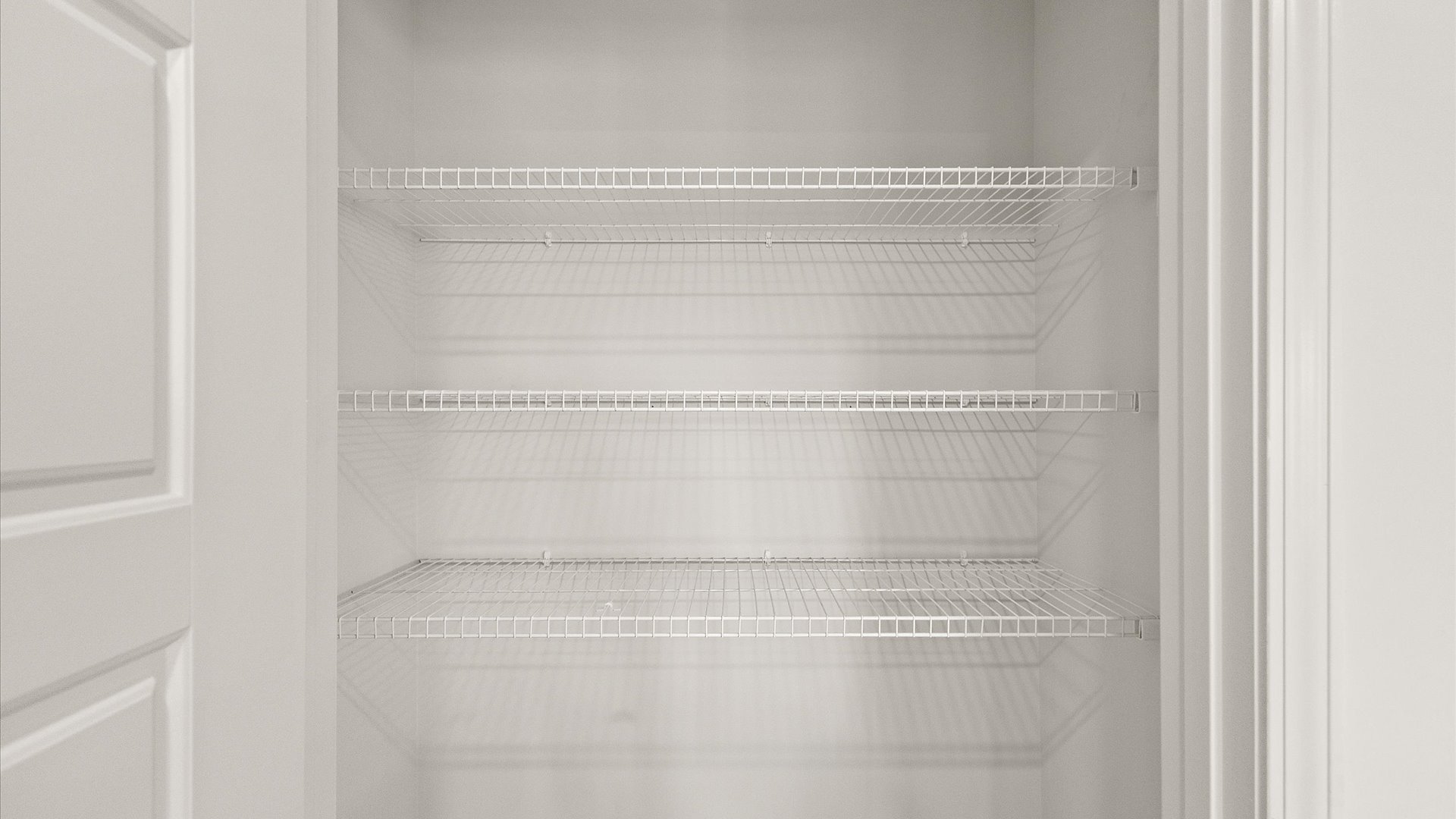 Pantry with wire shelving