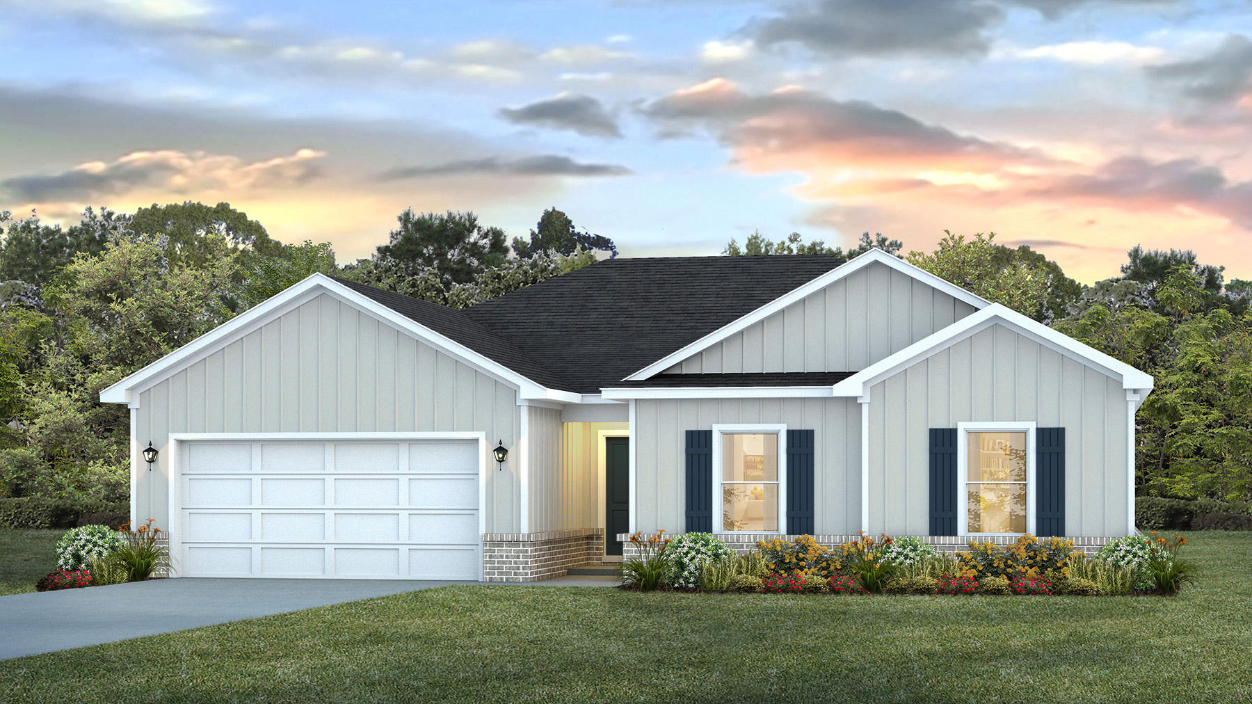 Alston single story floor plan in the Barrington community.