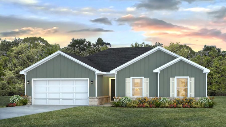 Alston B5 single story home with garage