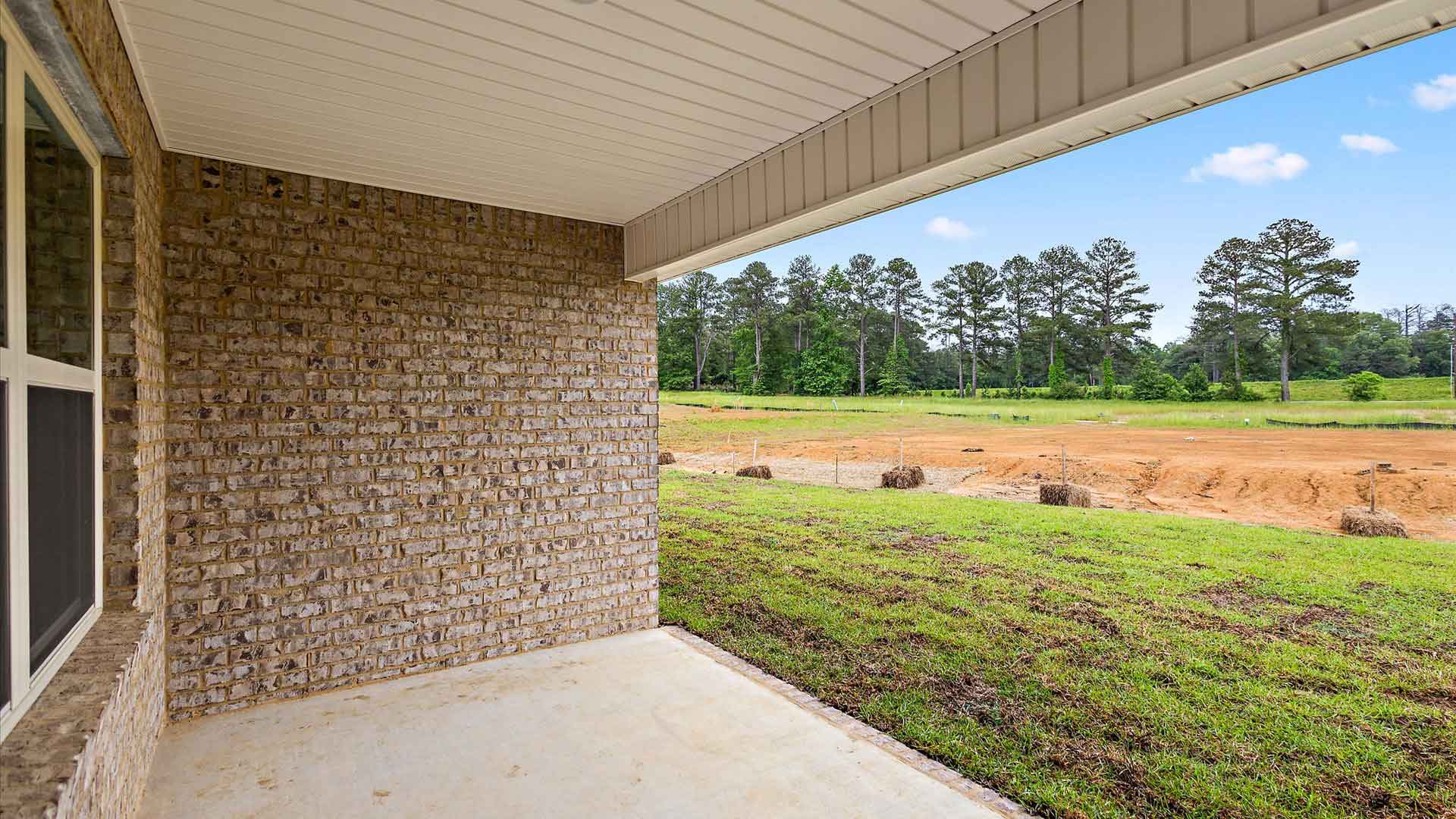 The covered back patio perfect for entertaining.