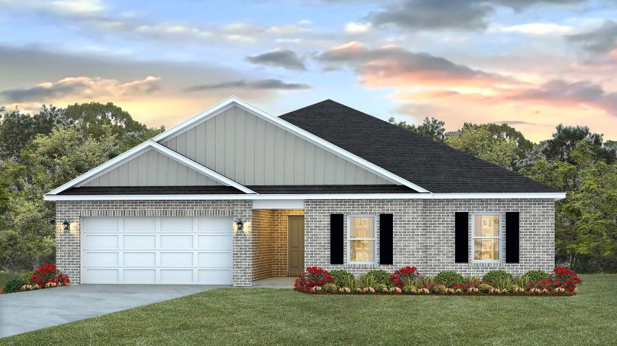 Cairn single-story floorplan in Barrington, Byram, MS.