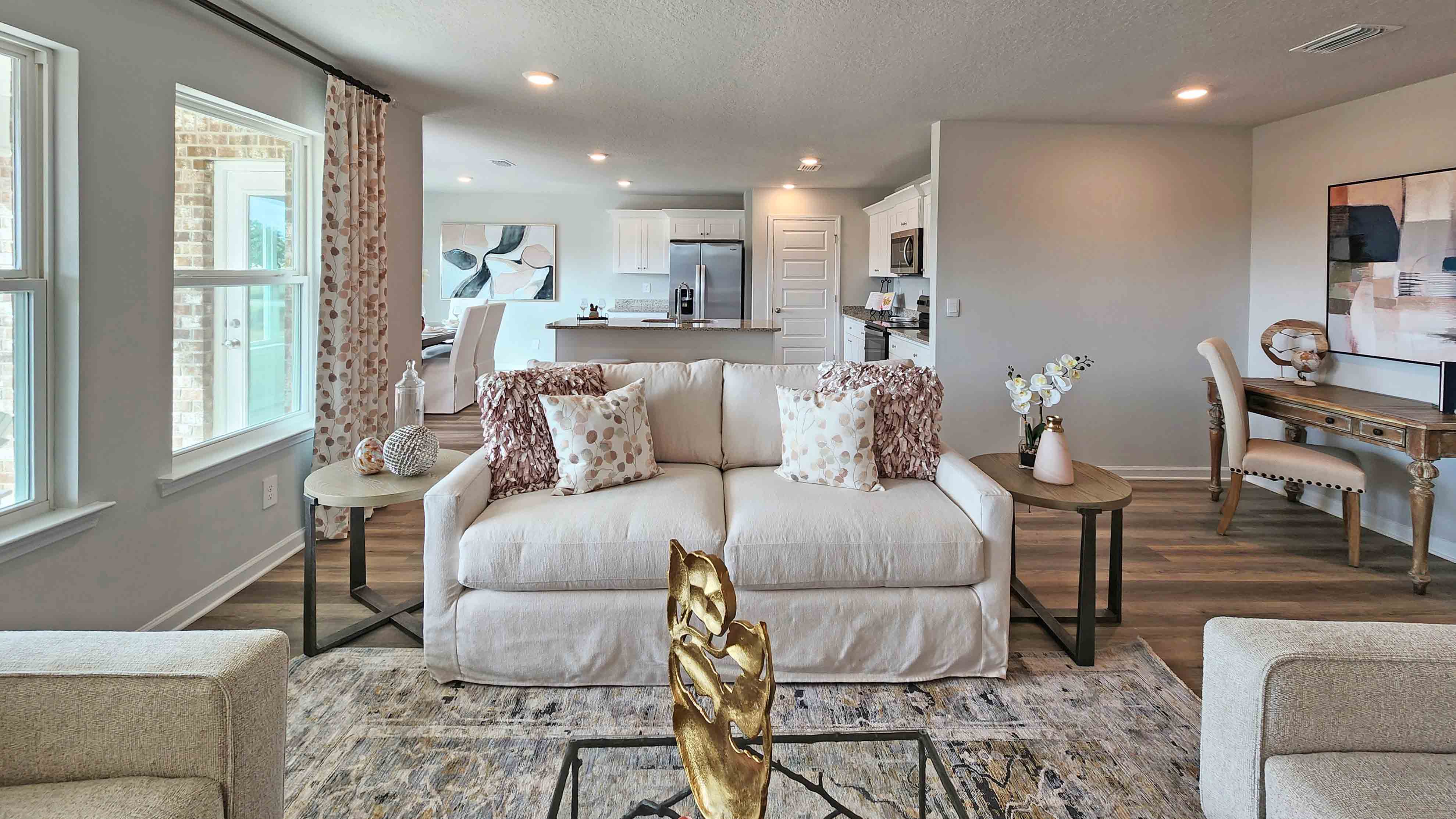 Living room with couch and furniture