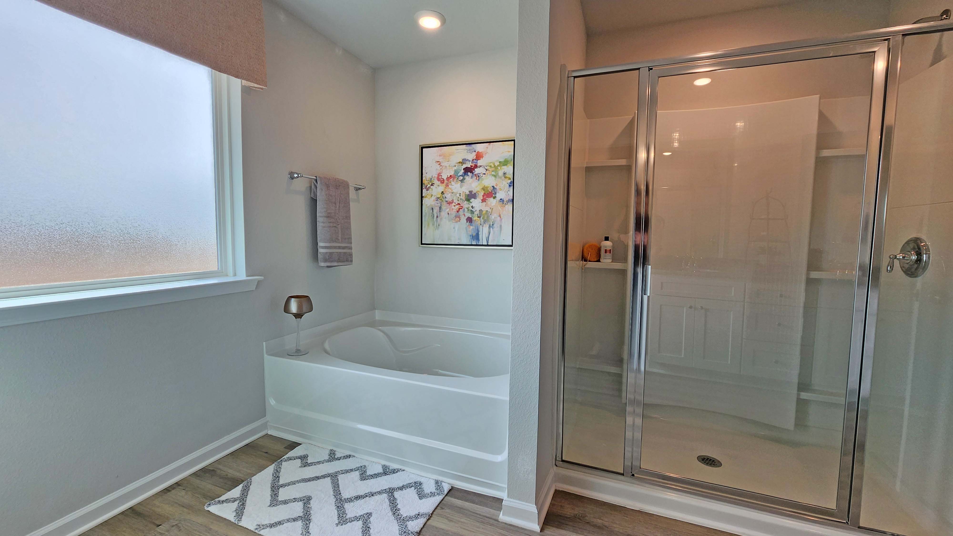 Primary bath with standup shower