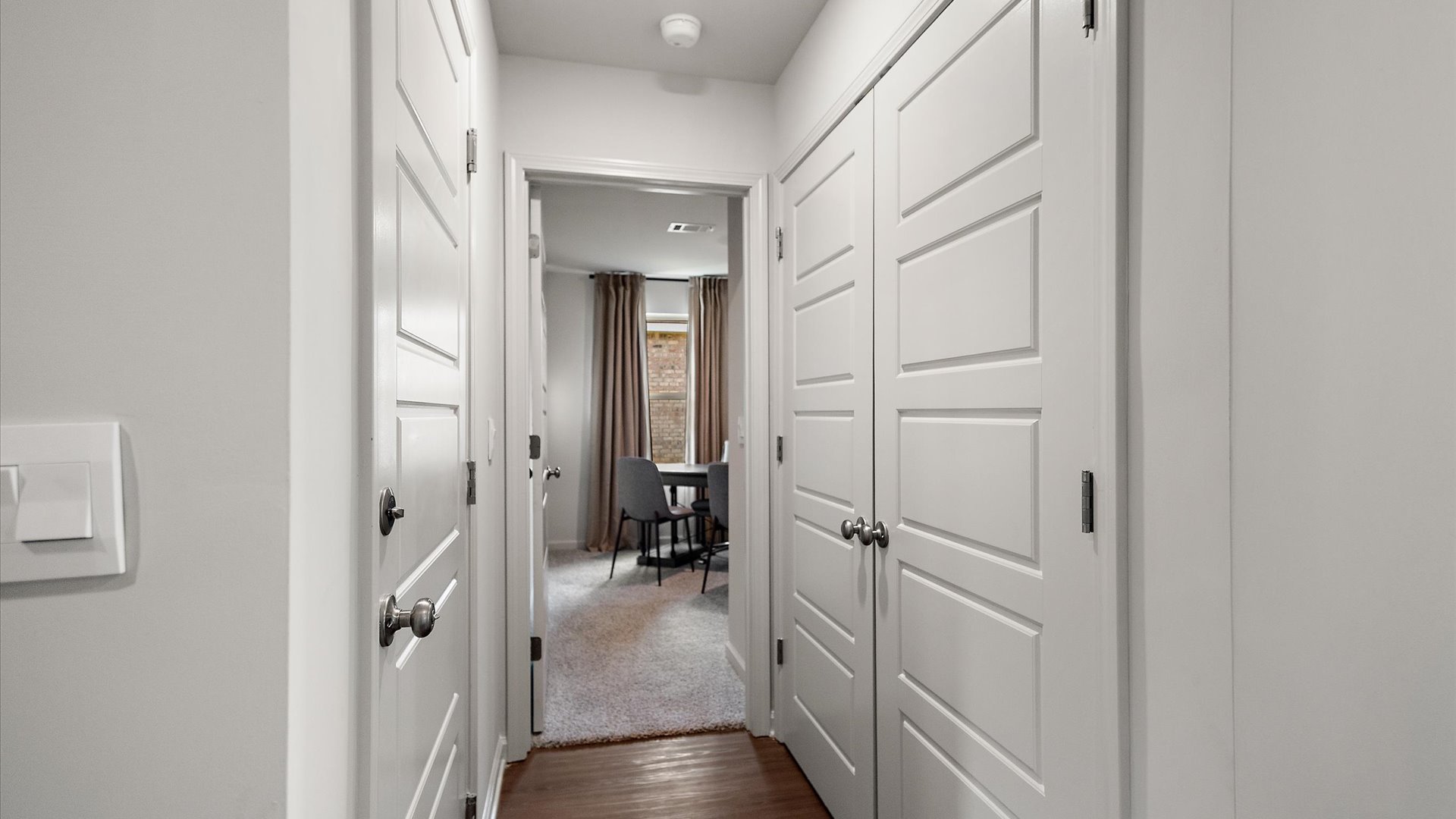 Flex space adjacent to laundry area