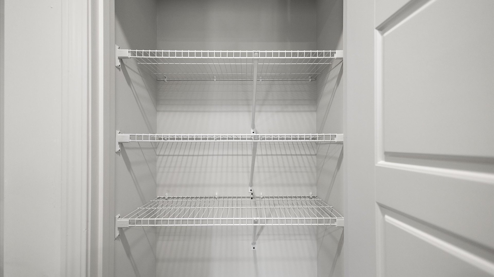 Pantry with wire shelving
