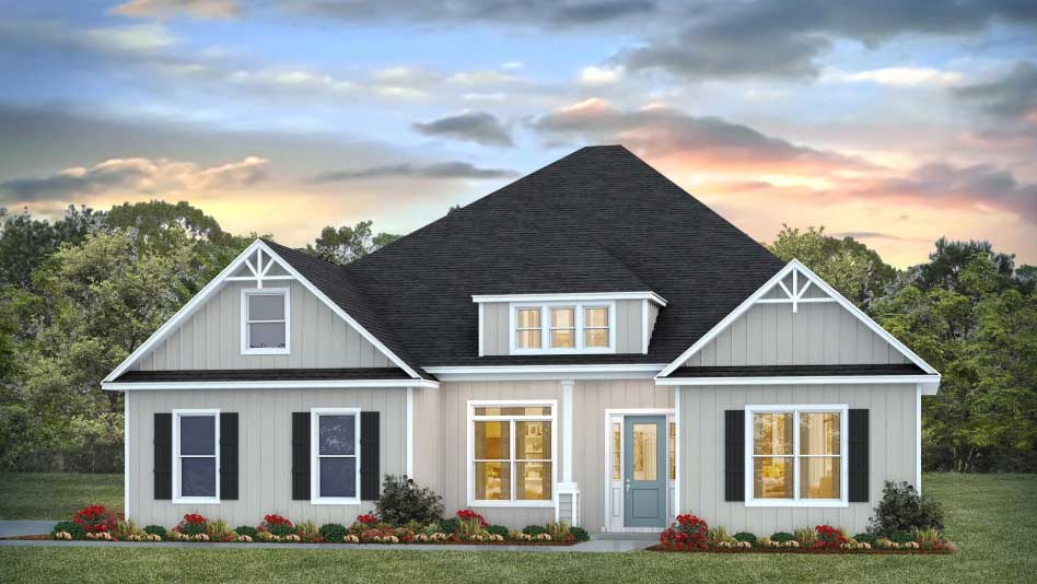 The Dolly single-story floor plan in White Oak Farms