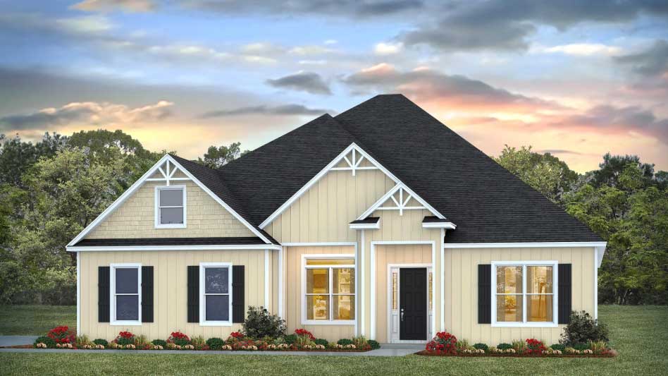 The Dolly single-story floor plan in White Oak Farms