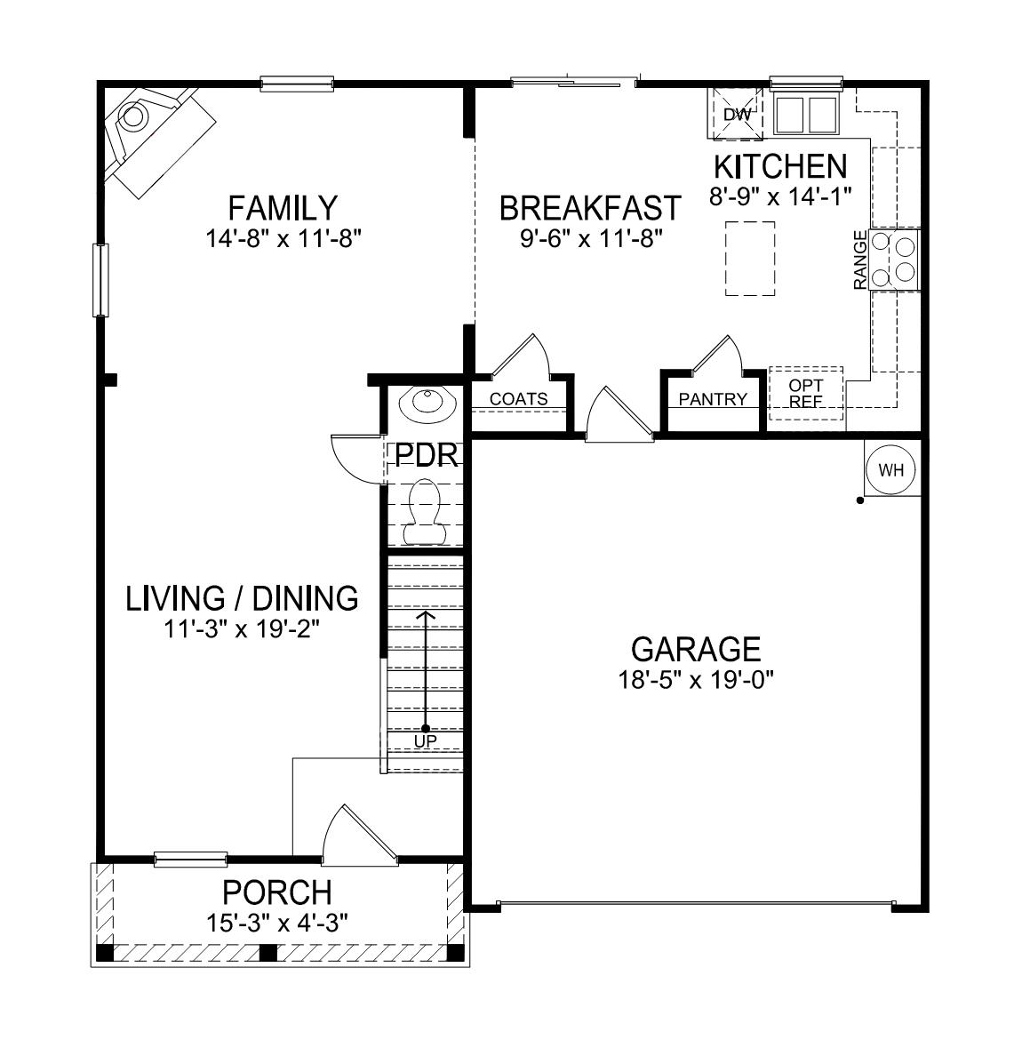 Hamilton First floor plan