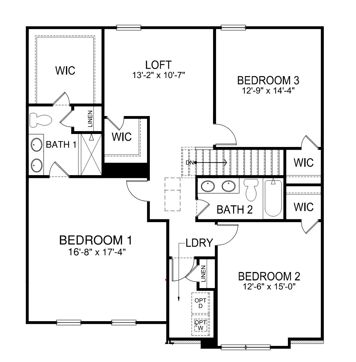 Pinehurst second floor plan