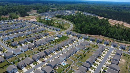 Nolen Farm community, bird eye view