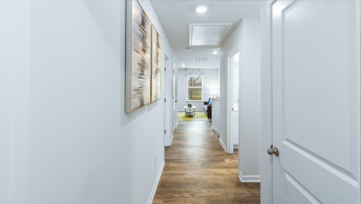 Upstairs hallway view