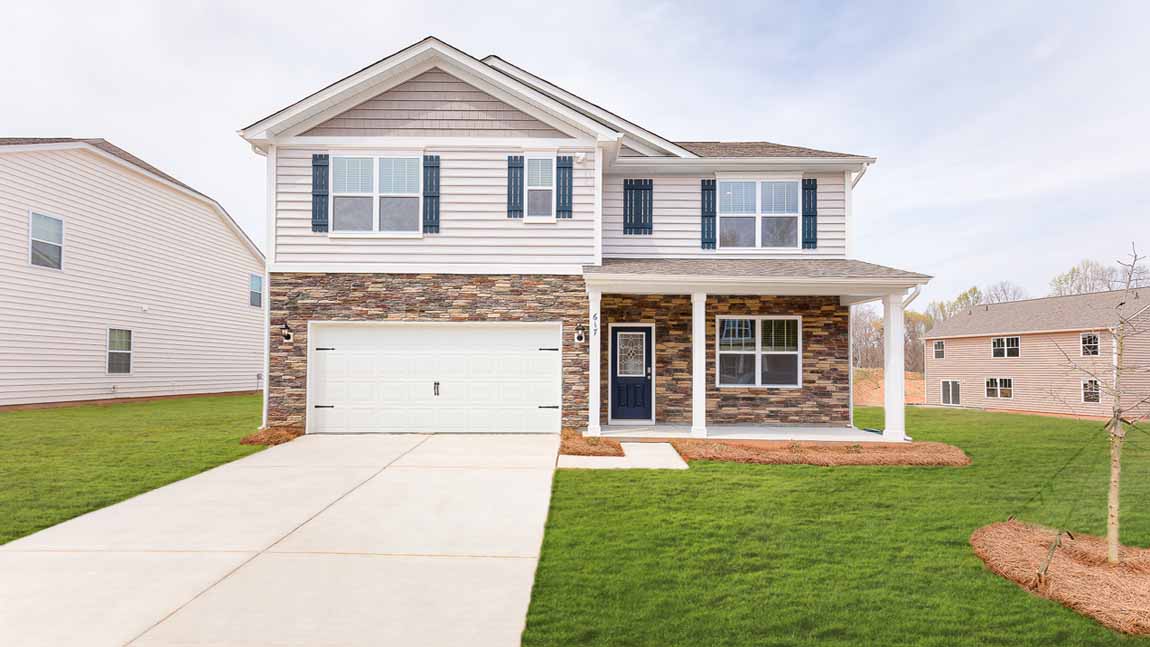 This home — photograph published by the builder
