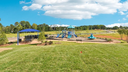 Hamilton Woods playground and pavillion. New Home in Charlotte, North Carolina
