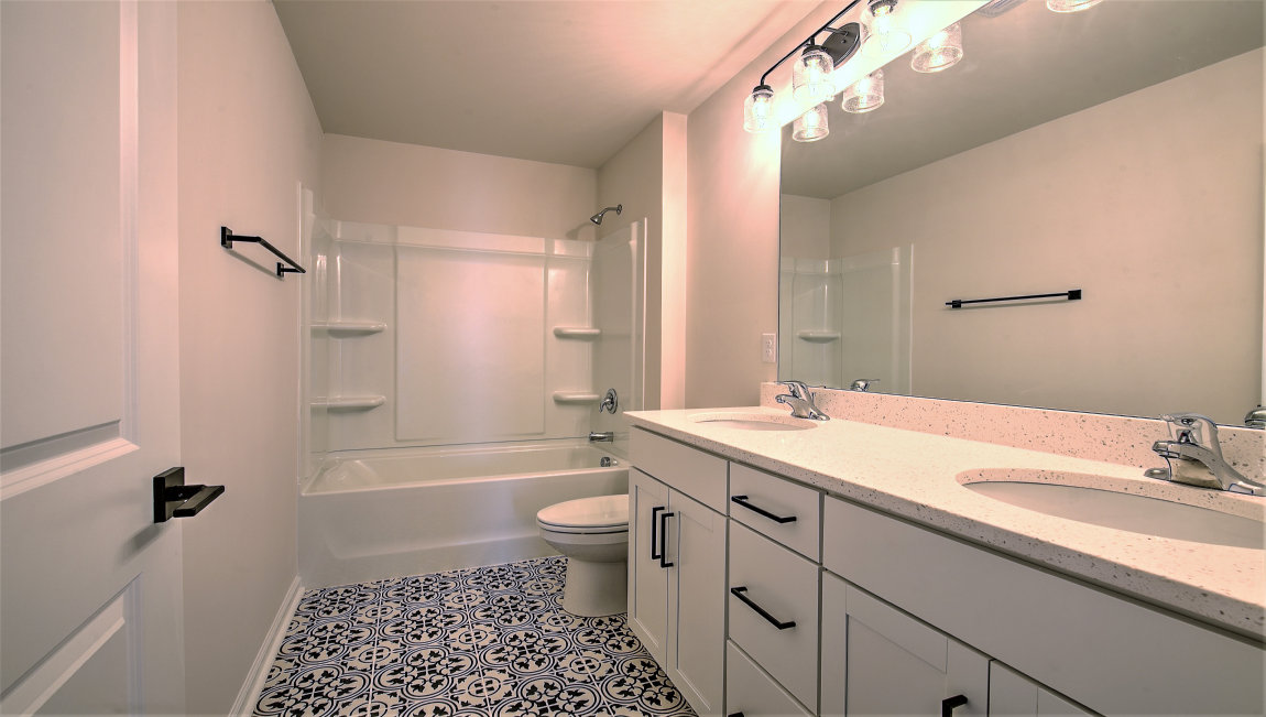 Bathroom with double sinks